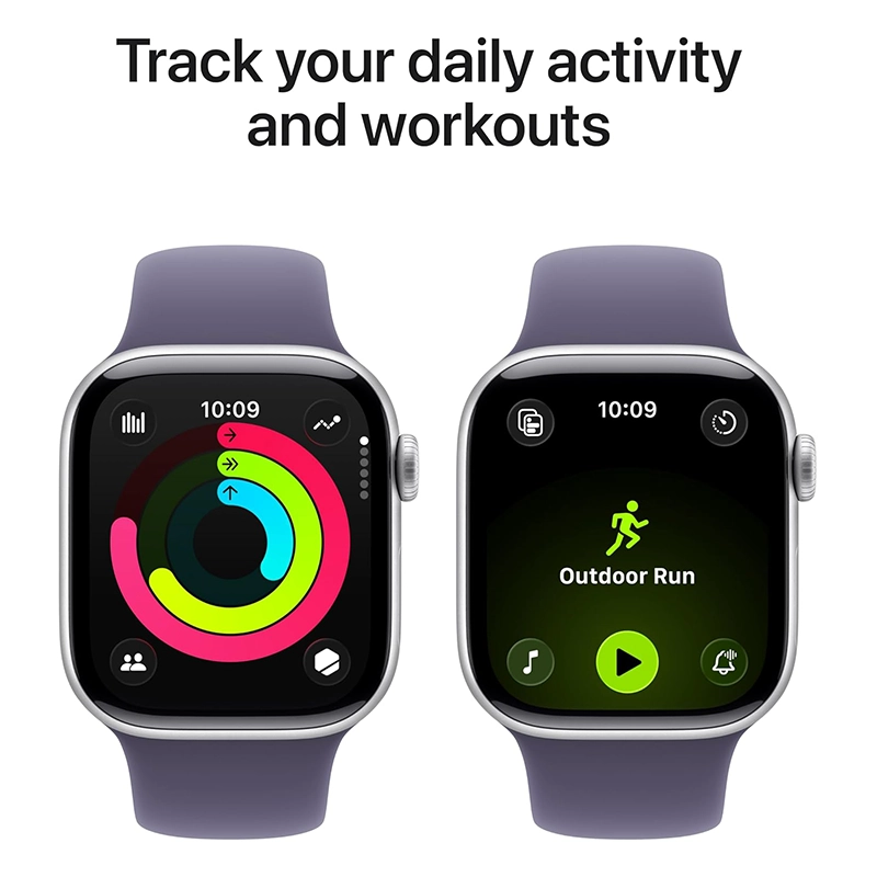 Apple Watch Series 11 GPS Aluminium 42 mm Aluminium argente bracelet Sport violet brumeux – Apple 2
