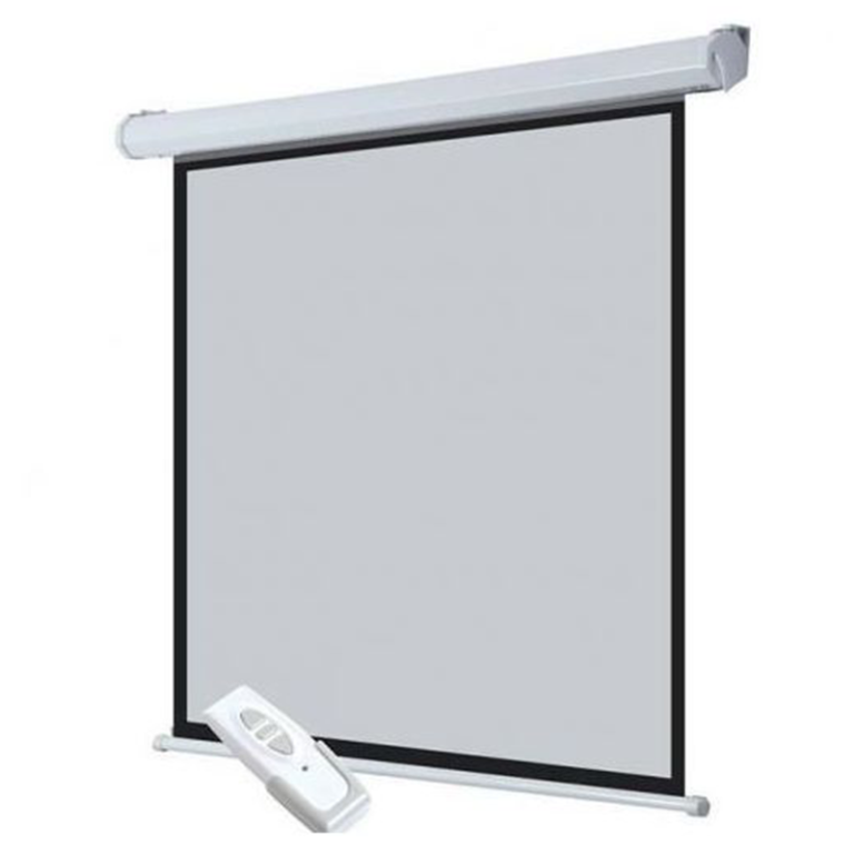 Ecran de projection motorise VisioTek avec telecommande 150 pouces – VisioTek 1