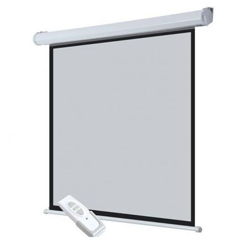 Ecran de projection motorise VisioTek avec telecommande 150 pouces – VisioTek 1