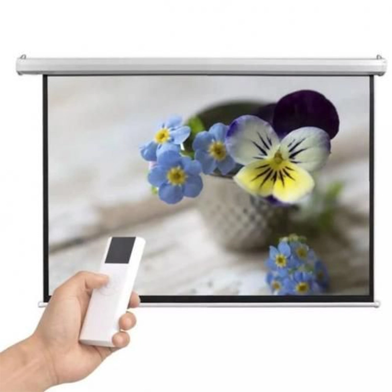 Ecran de projection motorise VisioTek avec telecommande 150 pouces – VisioTek 2